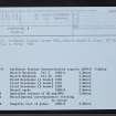 Janetstown, ND13SE 33, Ordnance Survey index card, Recto