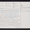 Houstry, ND13SE 42, Ordnance Survey index card, page number 1, Recto