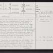 Achorn, ND13SW 4, Ordnance Survey index card, page number 1, Recto
