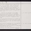 Wag, ND13SW 5, Ordnance Survey index card, page number 2, Verso