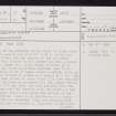 Dunbeath Water, ND13SW 10, Ordnance Survey index card, page number 1, Recto