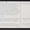 Achkinloch, ND14SE 2, Ordnance Survey index card, page number 2, Verso
