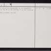 Bad A' Chlamhain, ND14SW 4, Ordnance Survey index card, page number 2, Verso