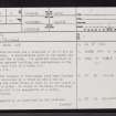 Achies, ND15NW 15, Ordnance Survey index card, page number 1, Recto