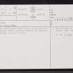 Halkirk, ND15NW 24, Ordnance Survey index card, page number 1, Recto