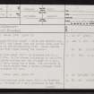 Balvedavist, ND15SE 11, Ordnance Survey index card, page number 1, Recto