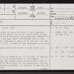 Leosag, ND15SW 4, Ordnance Survey index card, page number 1, Recto