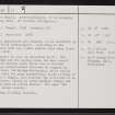 Dale, ND15SW 15, Ordnance Survey index card, page number 2, Recto