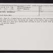 Dale Moss, Westerdale, ND15SW 33, Ordnance Survey index card, Recto