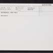 Westerdale, East Mill, ND15SW 35, Ordnance Survey index card, Recto