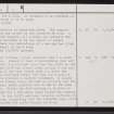 West Murkle, ND16NE 7, Ordnance Survey index card, page number 2, Verso