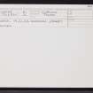 Thurso, 19 Durness Street, ND16NW 49, Ordnance Survey index card, Recto