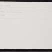 Thurso, 32 Sinclair Street, ND16NW 72, Ordnance Survey index card, Recto