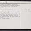 Burnside, Durran, ND16SE 13, Ordnance Survey index card, page number 2, Verso