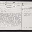 Gallow Hill North, ND16SE 17, Ordnance Survey index card, page number 1, Recto