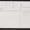 Stemster, ND16SE 26, Ordnance Survey index card, page number 1, Recto