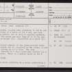 Upper Sour, ND16SW 4, Ordnance Survey index card, page number 1, Recto