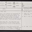 Hoy, ND16SW 6, Ordnance Survey index card, page number 1, Recto