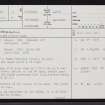 Mid Clyth Graveyard, ND23NE 4, Ordnance Survey index card, page number 1, Recto