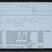 Shalligeo, ND23NE 18, Ordnance Survey index card, Recto