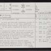 Wag Of Forse, ND23NW 1, Ordnance Survey index card, page number 1, Recto
