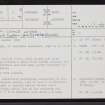 Uamh Craige Leithe, ND23SW 3, Ordnance Survey index card, page number 1, Recto