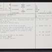 Buldoo, Latheron, ND23SW 7, Ordnance Survey index card, page number 1, Recto