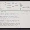Camster, ND24NE 4, Ordnance Survey index card, page number 1, Recto