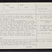 Camster, ND24SE 3, Ordnance Survey index card, page number 1, Recto