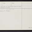 Camster, ND24SE 3, Ordnance Survey index card, page number 2, Verso