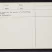 Toftgun, ND24SE 6, Ordnance Survey index card, page number 2, Verso