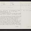 Loch Of Camster, ND24SE 10, Ordnance Survey index card, page number 1, Recto