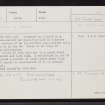 Craigy-Call, Camster East, ND24SE 13, Ordnance Survey index card, Recto