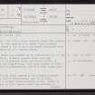 Scottag, ND25NE 5, Ordnance Survey index card, page number 1, Recto