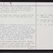 Scottag, ND25NE 5, Ordnance Survey index card, page number 2, Verso