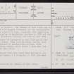 Cogle, ND25NE 8, Ordnance Survey index card, page number 1, Recto