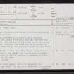 Lower Dunn, ND25NW 2, Ordnance Survey index card, page number 1, Recto