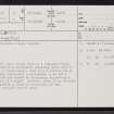 Nipster, ND25NW 16, Ordnance Survey index card, page number 1, Recto