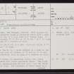 Strath, ND25SE 2, Ordnance Survey index card, page number 1, Recto