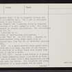 Flex Hill, ND25SE 3, Ordnance Survey index card, page number 4, Verso