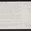 Clow Chapel, ND25SW 3, Ordnance Survey index card, page number 3, Recto