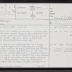 Scorriclet, ND25SW 9, Ordnance Survey index card, page number 1, Recto