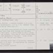 Watten, ND25SW 11, Ordnance Survey index card, page number 1, Recto
