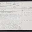 Watten, ND25SW 13, Ordnance Survey index card, page number 1, Recto