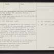 Toftranald, ND26NE 1, Ordnance Survey index card, page number 3, Recto