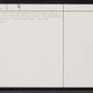 Ha' Of Greenland, ND26NW 3, Ordnance Survey index card, page number 2, Verso