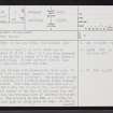 Links Of Dunnet, ND26NW 6, Ordnance Survey index card, page number 1, Recto