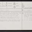 Loch Of Easter Head, ND27NW 2, Ordnance Survey index card, page number 1, Recto