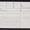 Rattar, ND27SW 3, Ordnance Survey index card, page number 1, Recto