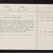 Greenvale, ND27SW 14, Ordnance Survey index card, Recto